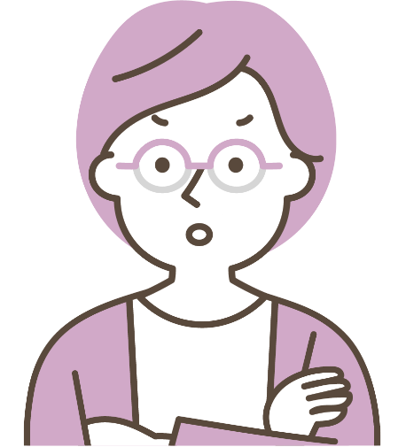 高齢者向け賃貸マンションを探してる人のイメージイラスト